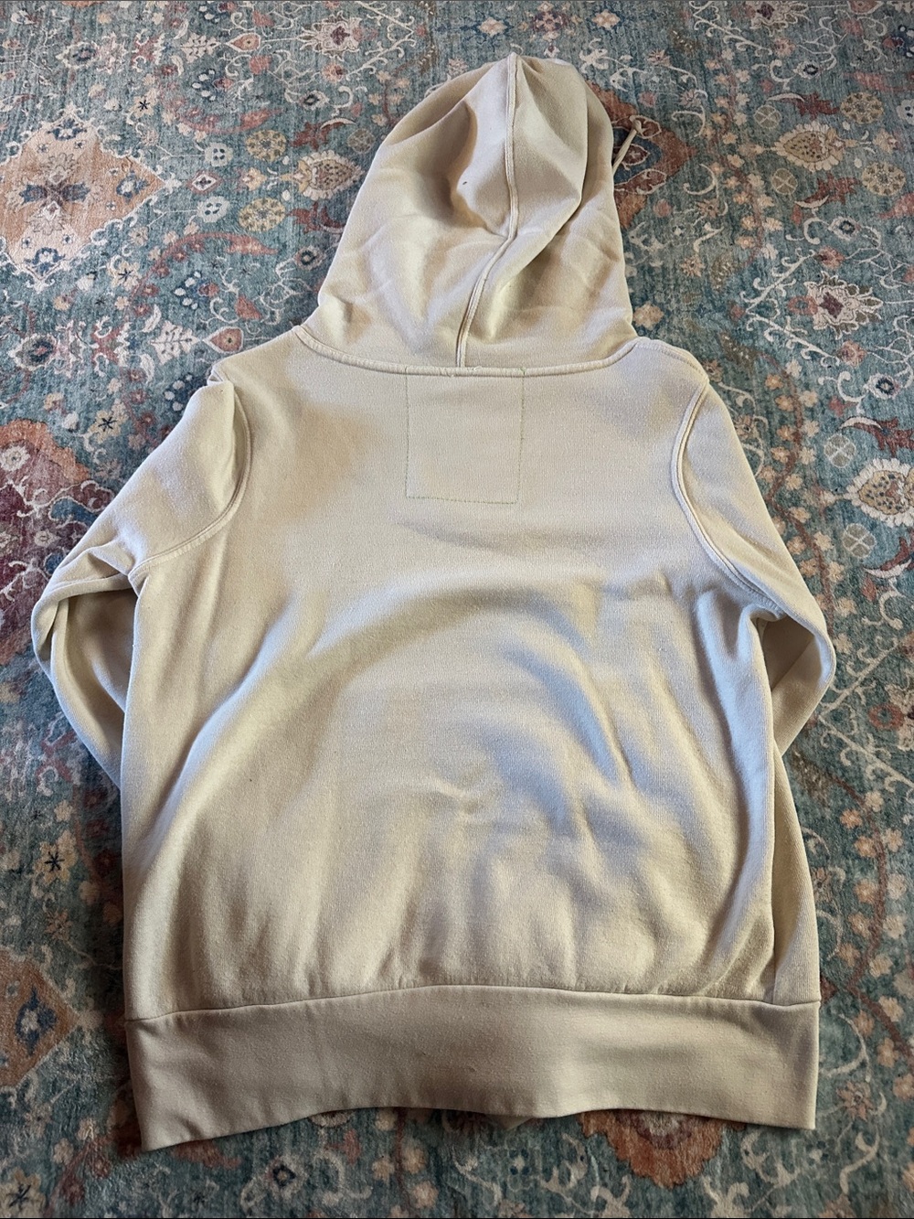 Aviator Nation Cream Hoodie with Small Multicolor Logo - Picture 3 of 5